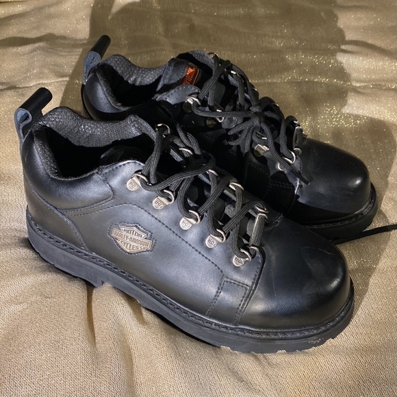 vintage harley davidson leather shoes (US 8.5 women’s, 7 men’s) - Picture 1 of 4